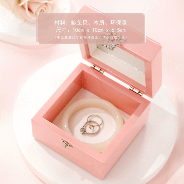 锦贝传说螺钿手镯盒欧式珠宝收纳盒饰品盒生日礼物结婚礼品项链盒 - Image 5